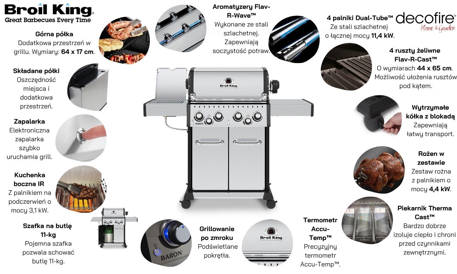 Grill gazowy Baron S 490 IR Broil King (875983PL)