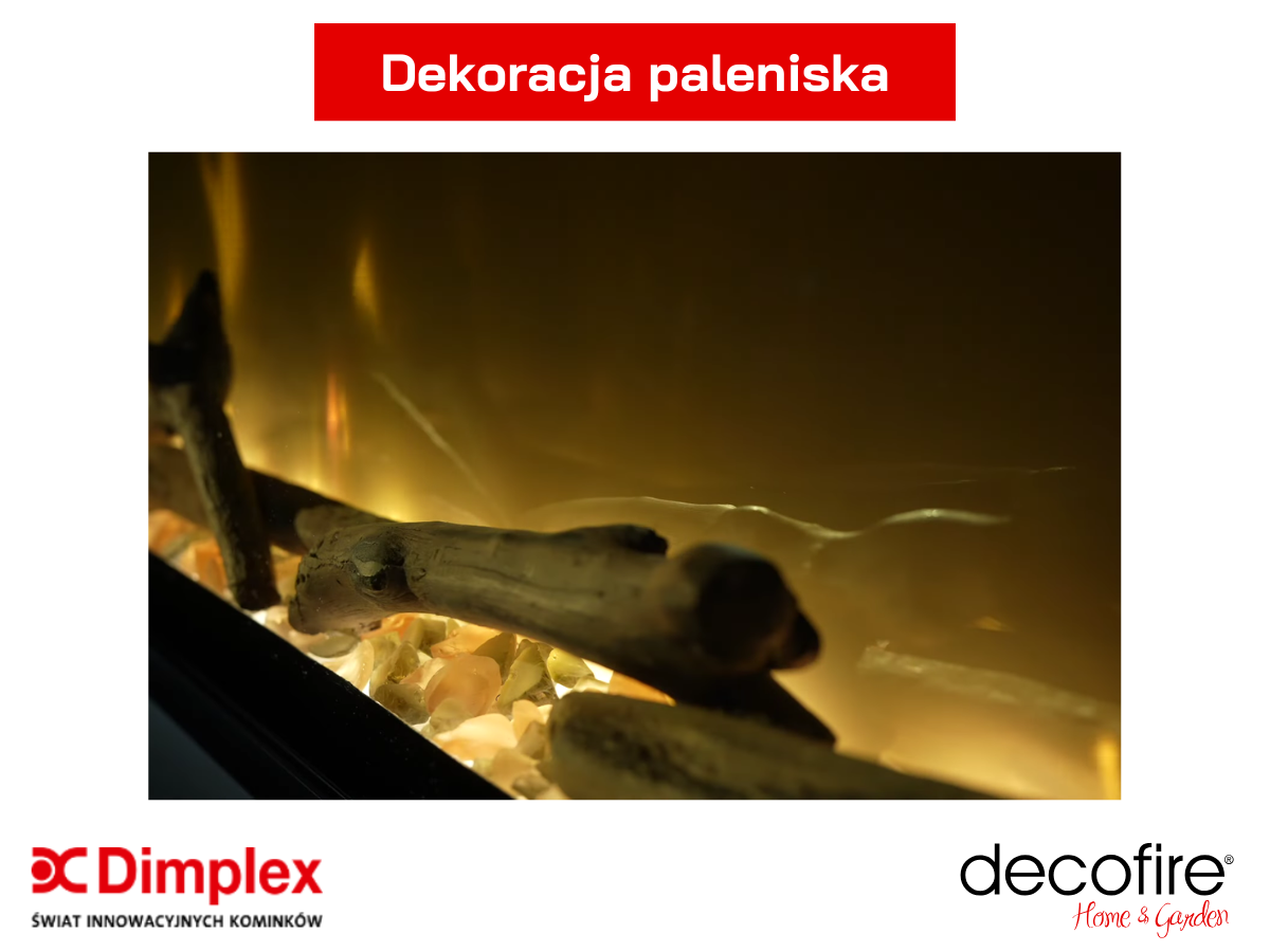 Dimplex kominek elektryczny do zabudowy Ignite Evolve 74" – dekoracja paleniska