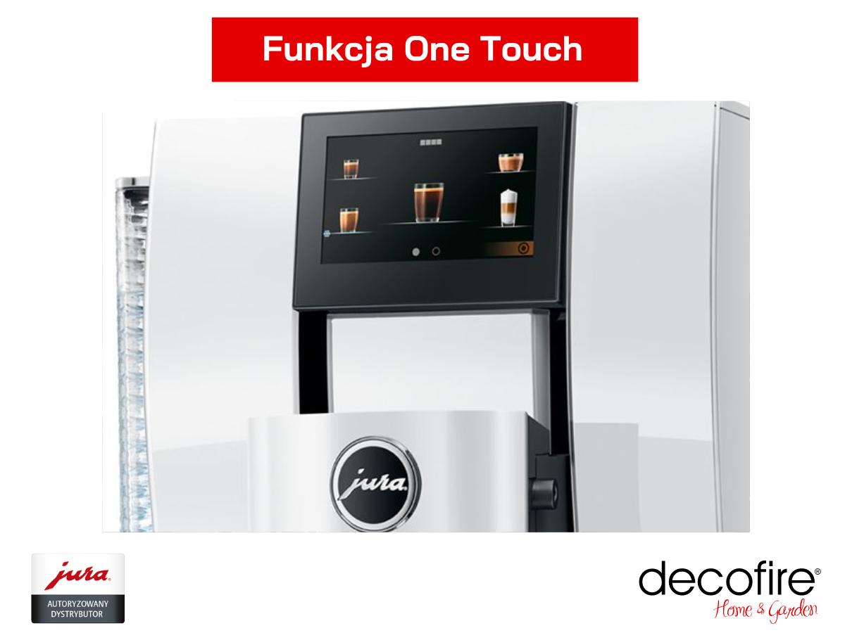 Funkcja One Touch w ekspresie Jura Z10 Diamond White EA