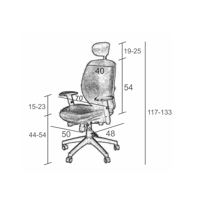 Fotel biurowy Sit Plus Spectrum HB czarny