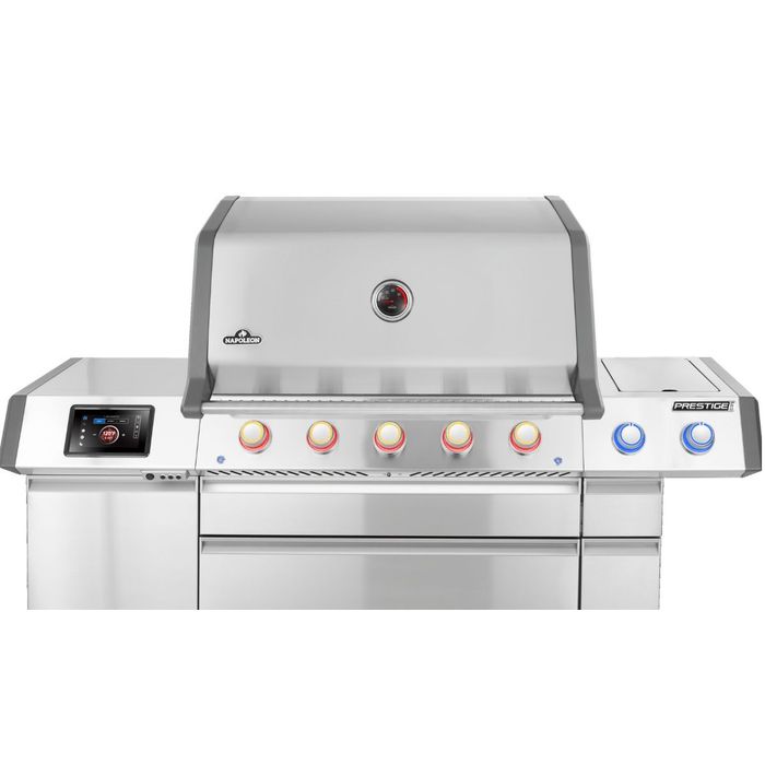 Grill gazowy Napoleon Prestige PRO 665 z palnikiem rożna i palnikiem bocznym Sizzle Zone (PRO665VXRSIBPSS-PL)