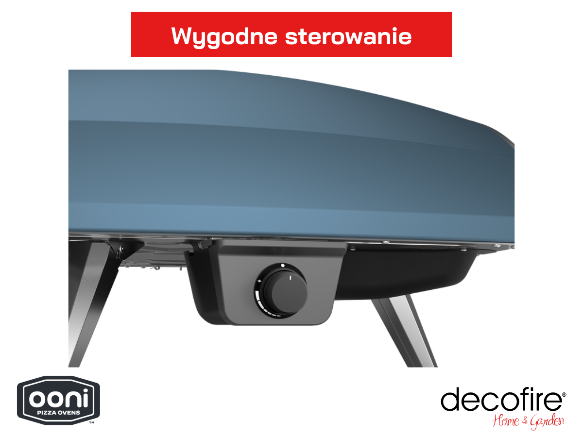 Ooni Koda 2 Pro Slate Blue piec do pizzy gazowy – intuicyjna obsługa