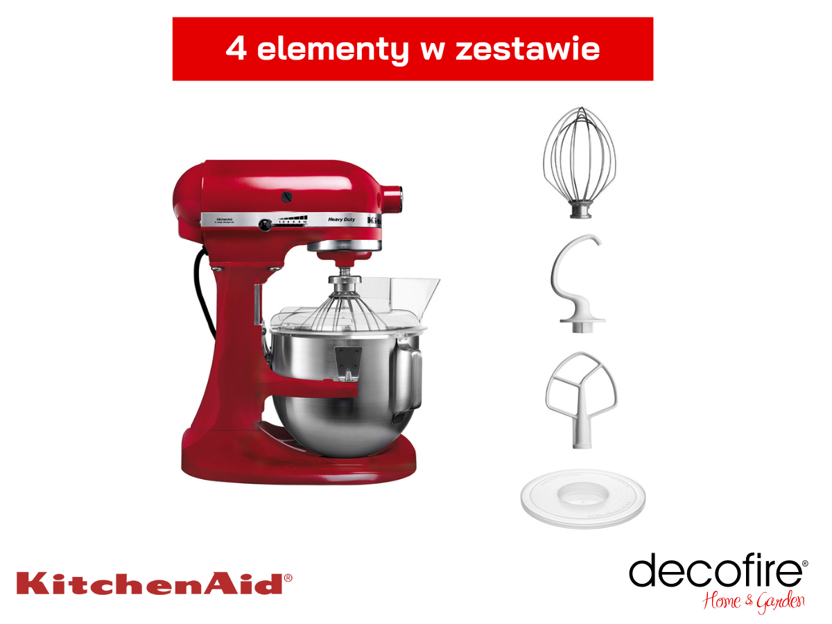 Mikser Heavy Duty 5 White z 4 elementami w zestawie