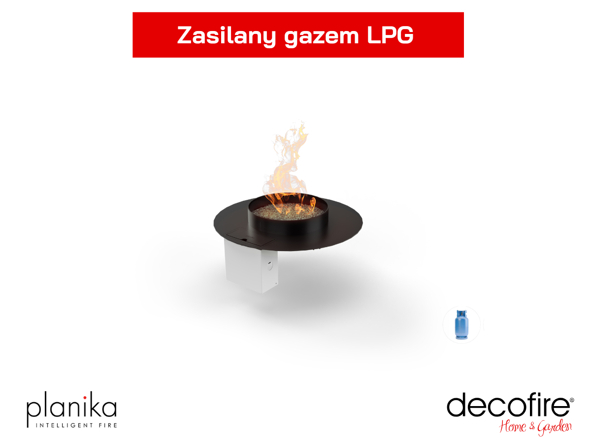 Kominek manualny Stella Planika – zasilany LPG