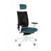 Fotel biurowy Grospol Valio WS HD chrome white tkanina Cura - 8 kolorów