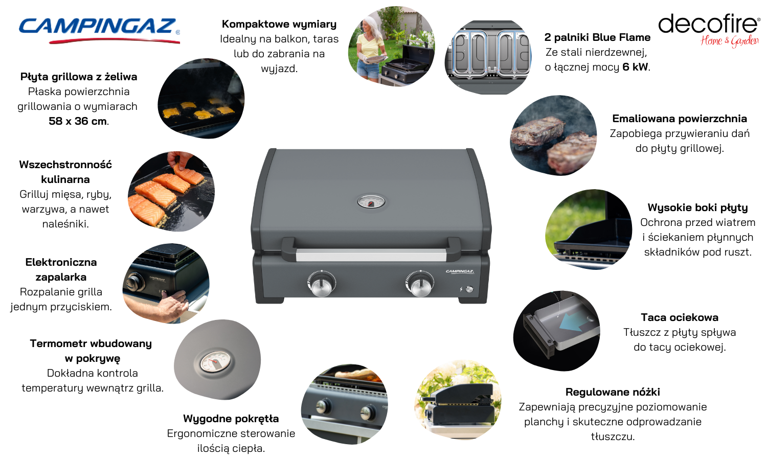 Grill gazowy Campingaz Plancha Sigma 2 Cook