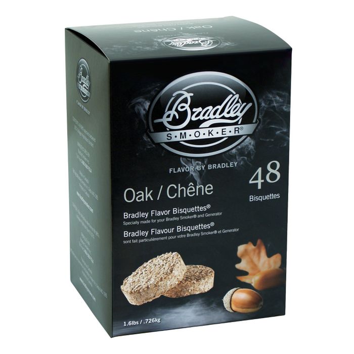 Bradley Bisquettes - Dąb - opakowanie 48 sztuk
