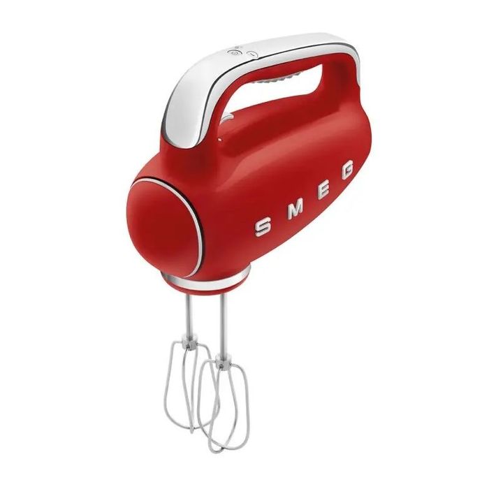 Mikser ręczny 50's style Czerwony Smeg (HMF01RDEU)