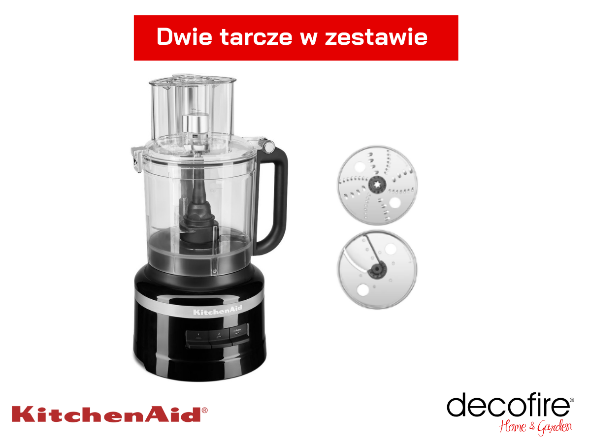 Dwie tarcze w zestawie z malakserem 3,1 l Matte Black KitchenAid