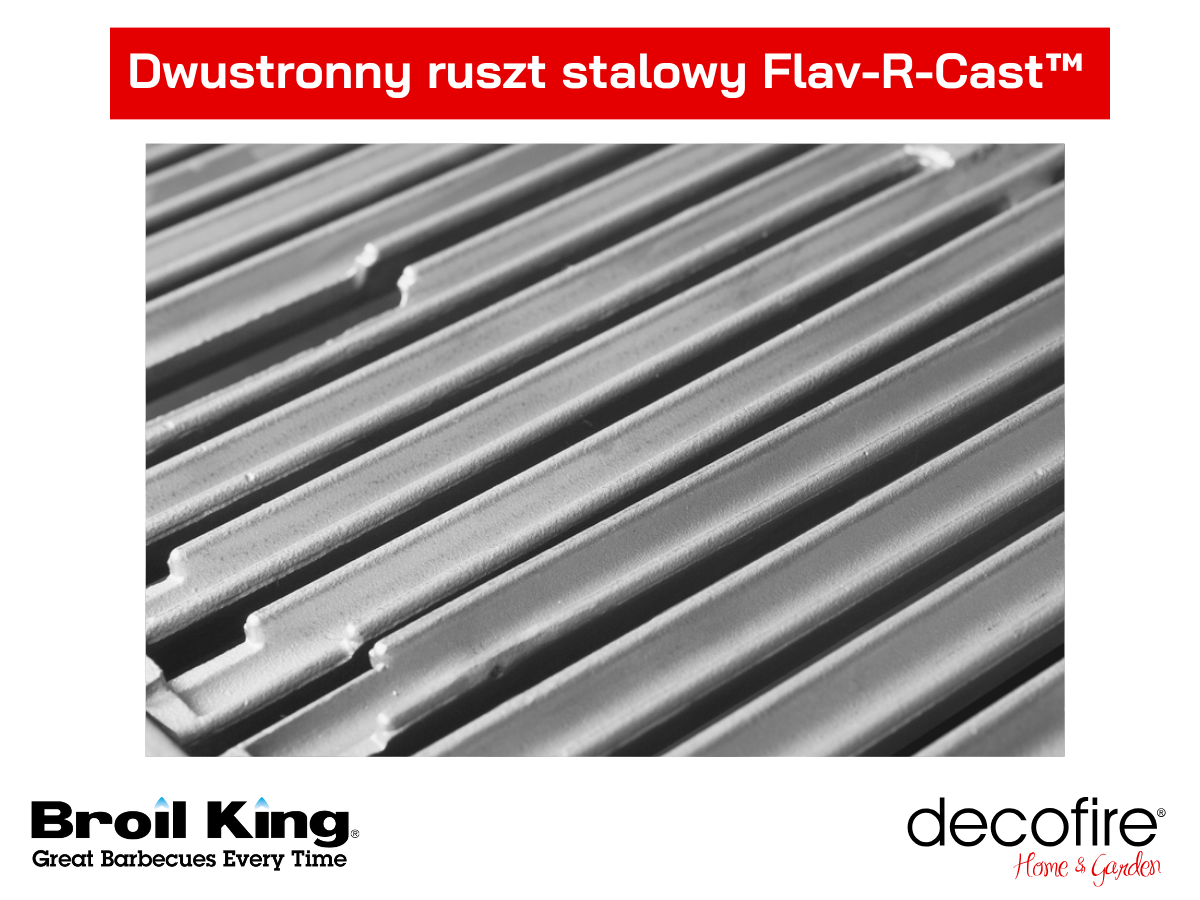 Broil king dwustronny ruszt ze stali szlachetnej Flav-R-Cast