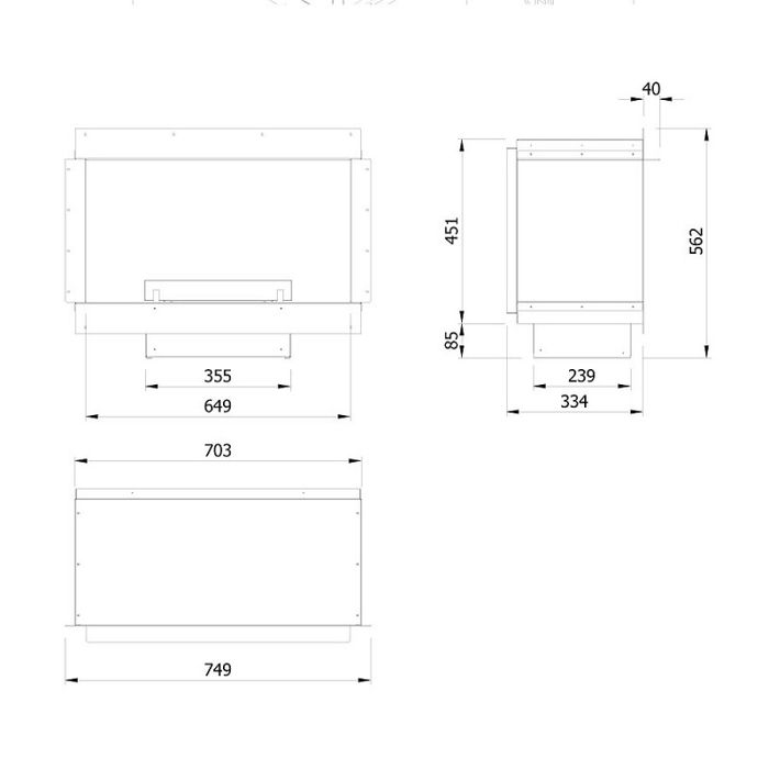 Wkład automatyczny Senso Fireplace Planika