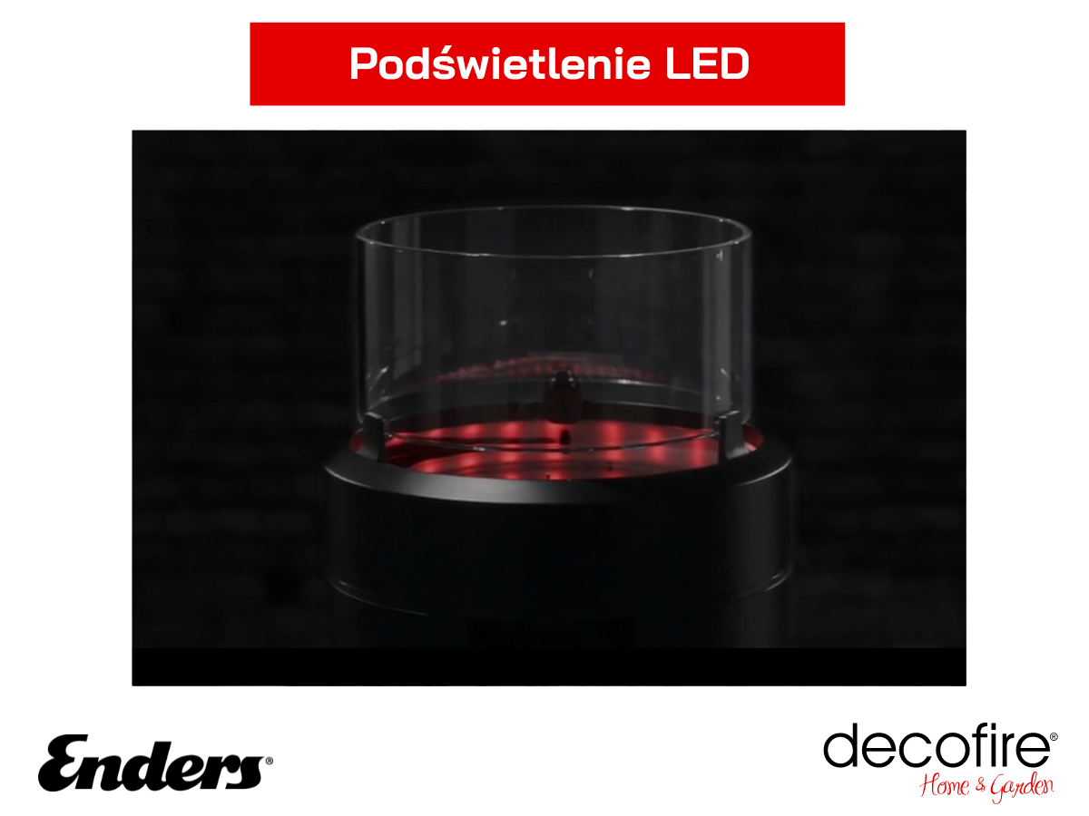 Podświetlenie LED w kominku Enders Nova LED M