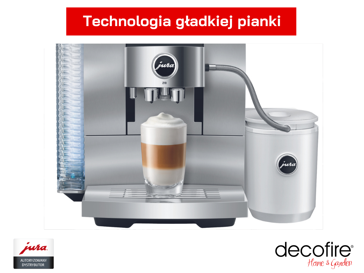 Technologia gładkiej pianki w ekspresie Jura Z10 Aluminium White
