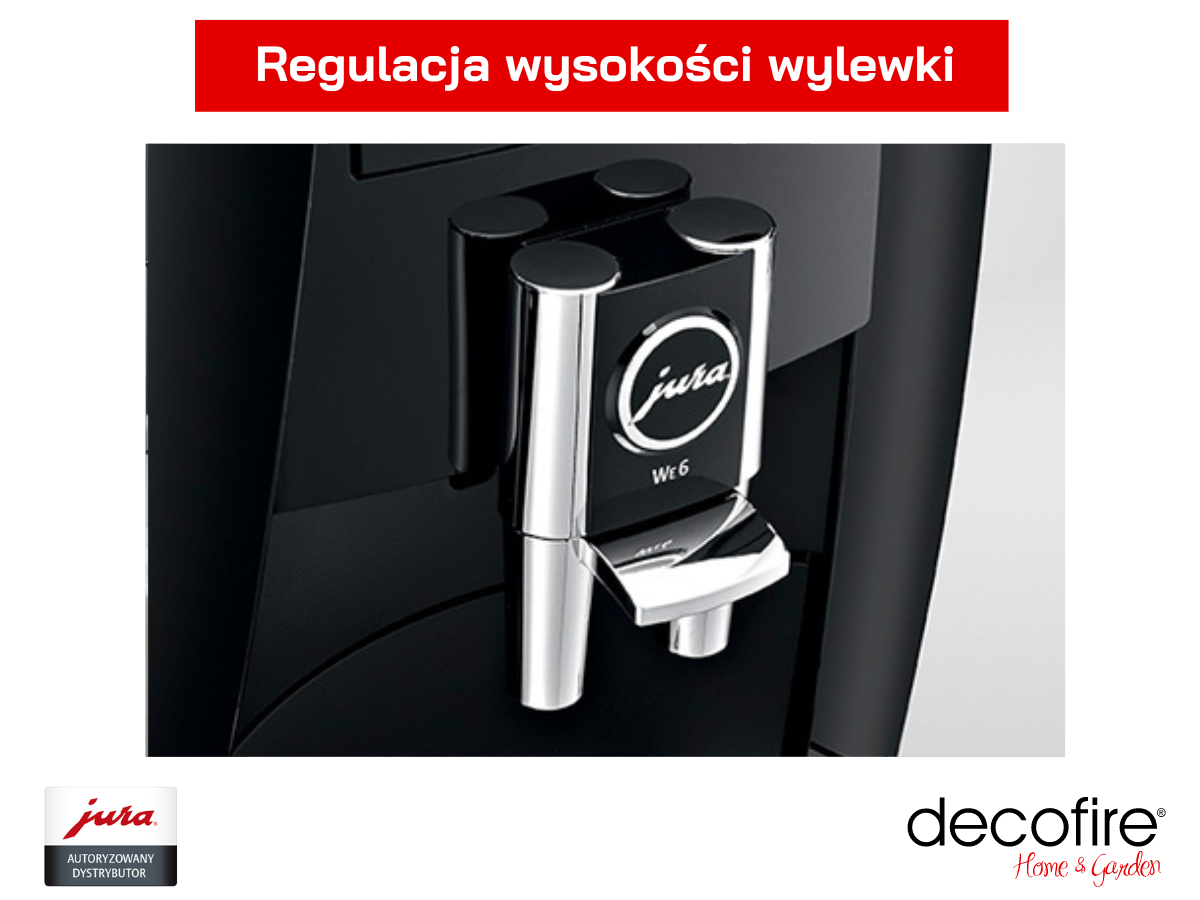 Ekspres do kawy Jura WE6 Piano Black wylewka 