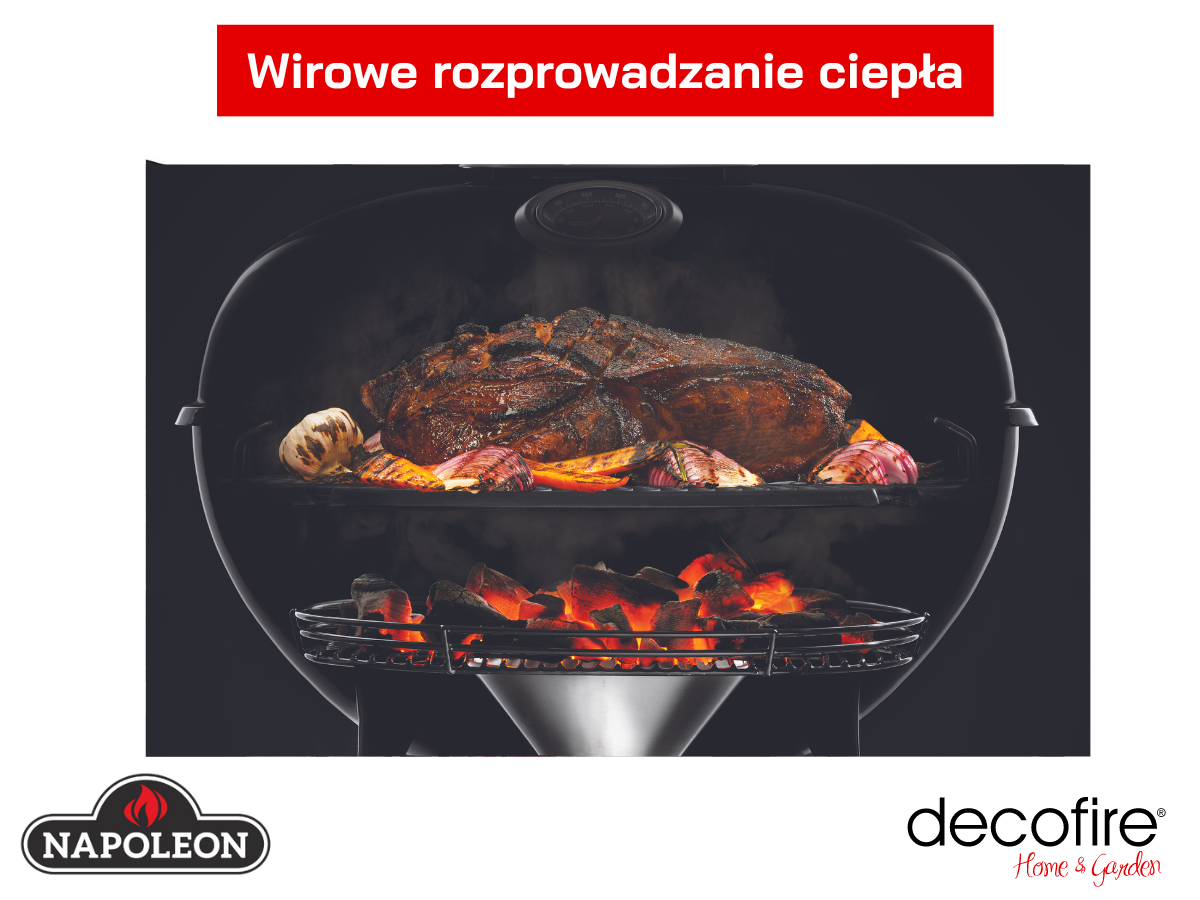 System wirowego rozprowadzania ciepła w grillu Napoleon PRO22K-LEG-3
