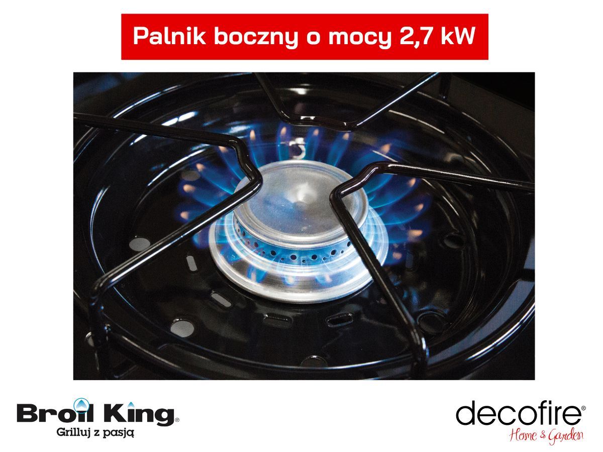 Palnik boczny w grillu gazowym Broil King Royal 340