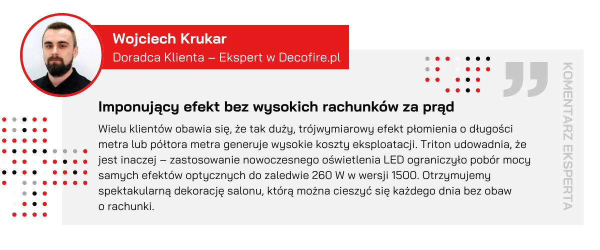 Opinia eksperta o eksploatacji kominka Dimplex Triton 1500
