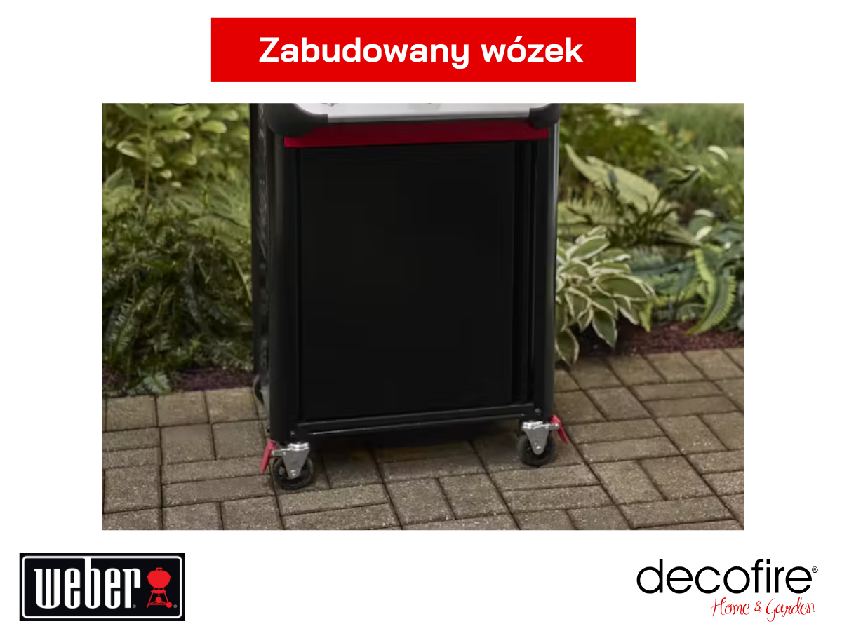 Zabudowany wózek z drzwiczkami