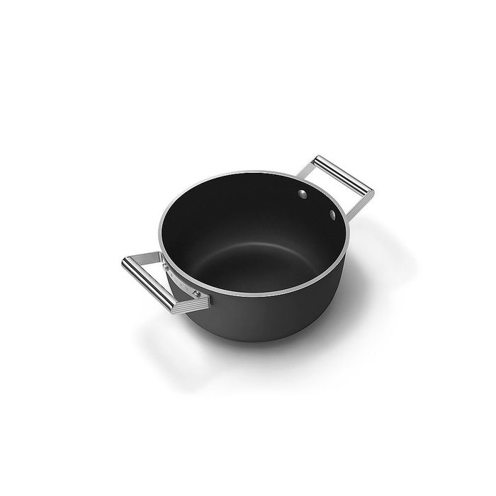 Garnek 24 cm Czarny Smeg (CSF2412BLM)