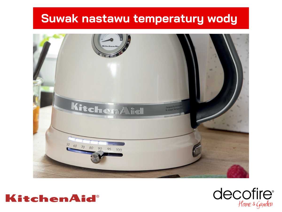 Suwak nastawu temperatury w czajniku Artisan 1,5 l Almond Cream KitchenAid