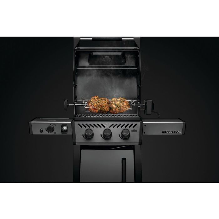Grill gazowy Napoleon Freestyle 365 DSIB z palnikiem bocznym na podczerwień Grafitowy