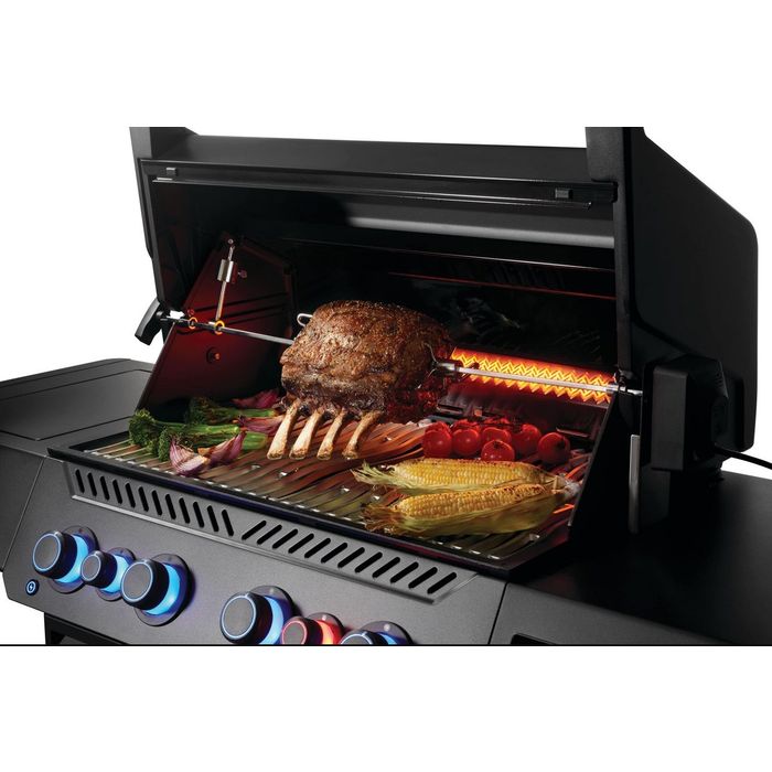 Grill gazowy Napoleon Phantom Prestige 500 Connected z palnikiem rożna i palnikiem bocznym Sizzle Zone WIFI Czarny (P500VXRSIBPK-PL-PHM)