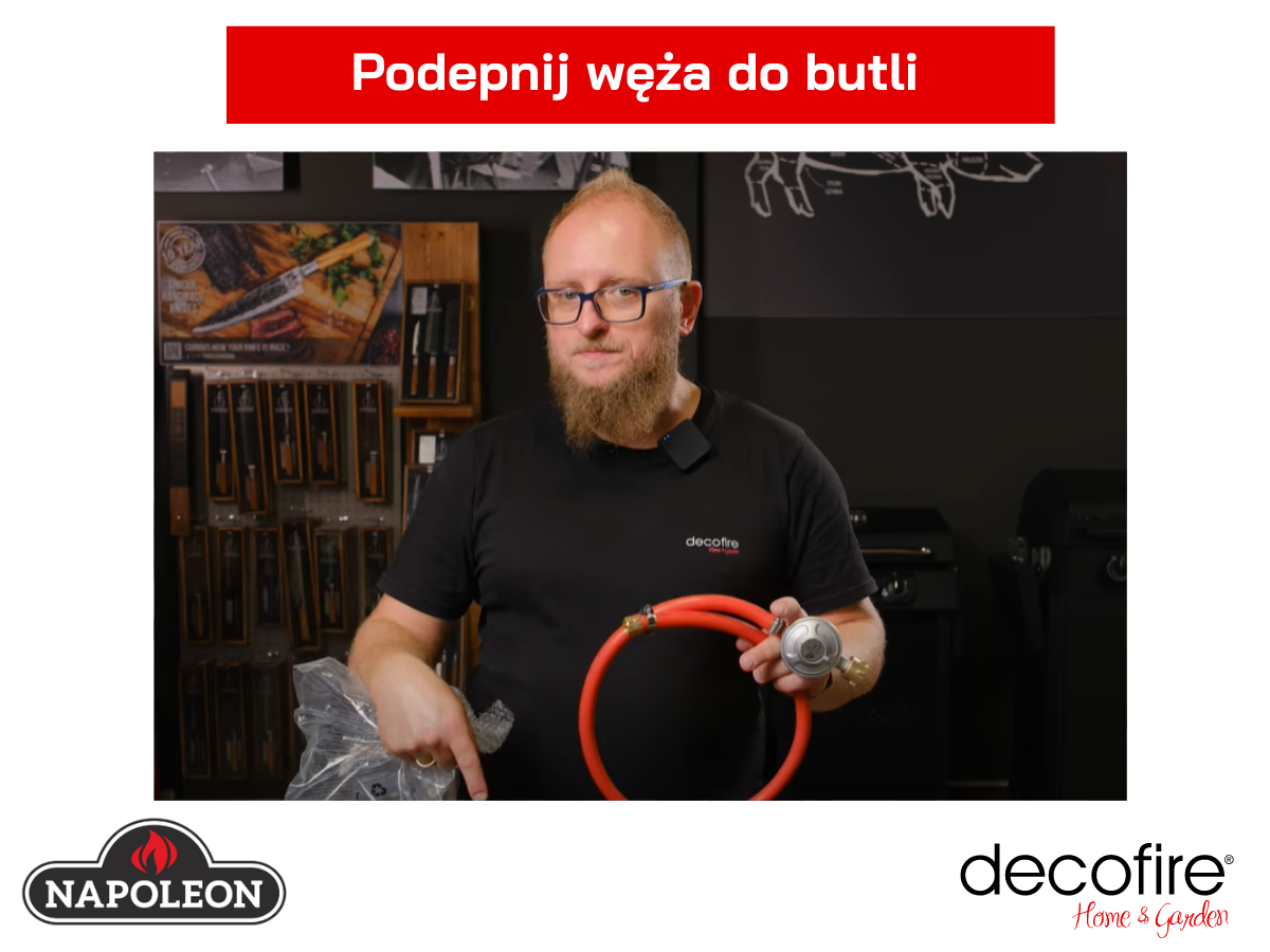 Podpinanie węża do butli
