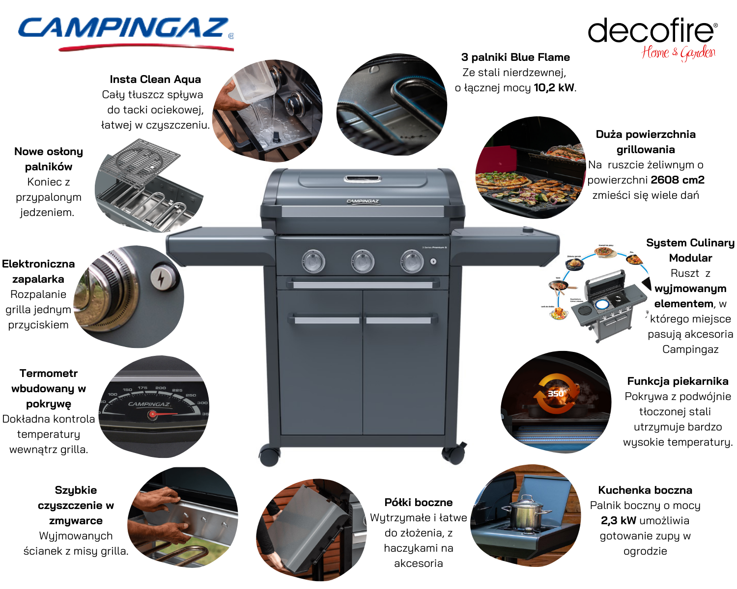 Grill gazowy Campingaz Premium Seria S 3