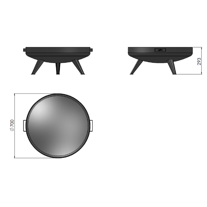Palenisko ogrodowe Misa Bowl 700 Infire