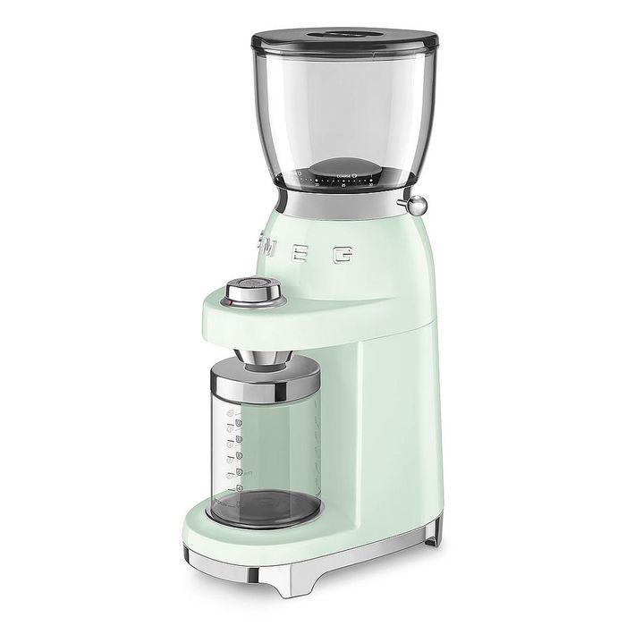 Elektryczny młynek do kawy 50's style Pastelowa zieleń Smeg (CGF11PGEU)
