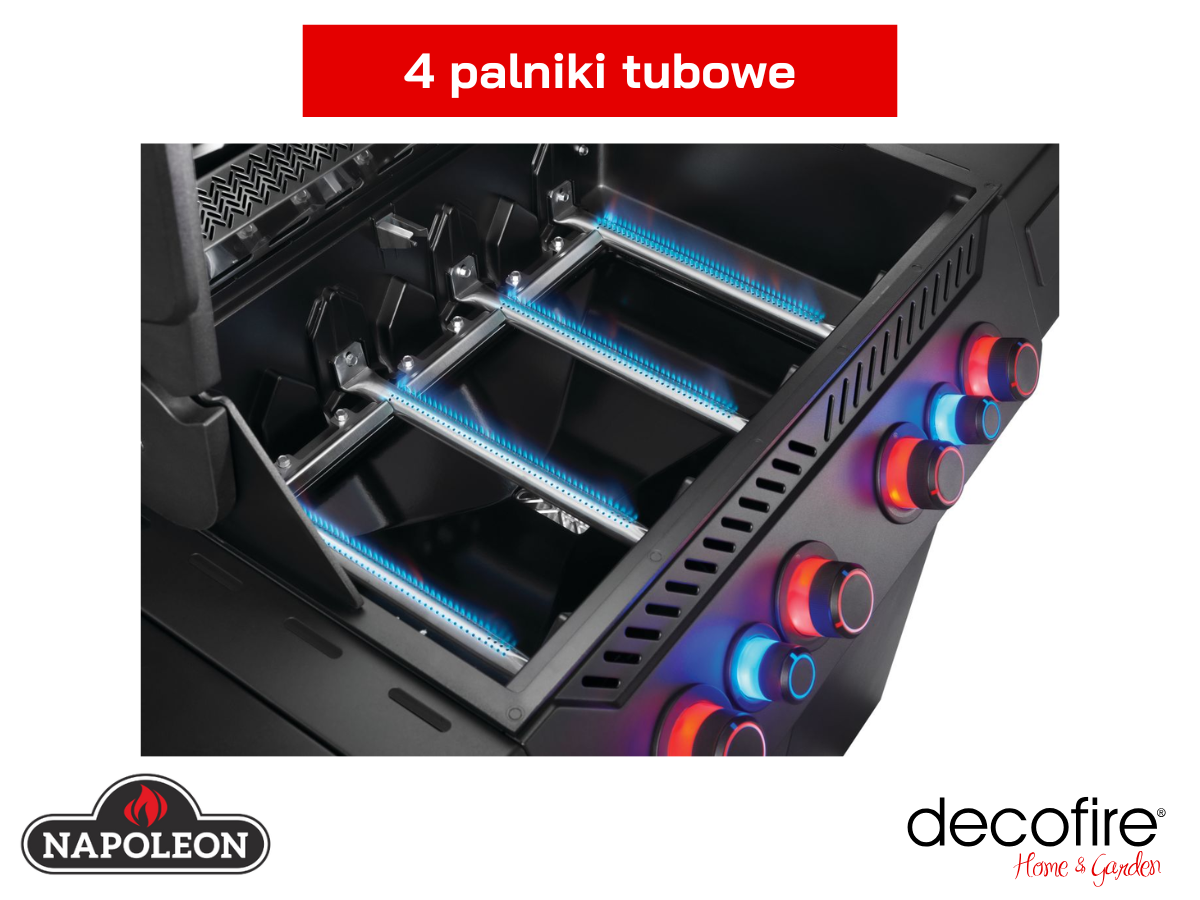 Wysokiej jakości palniki tubowe w grillu gazowym marki Napoleon