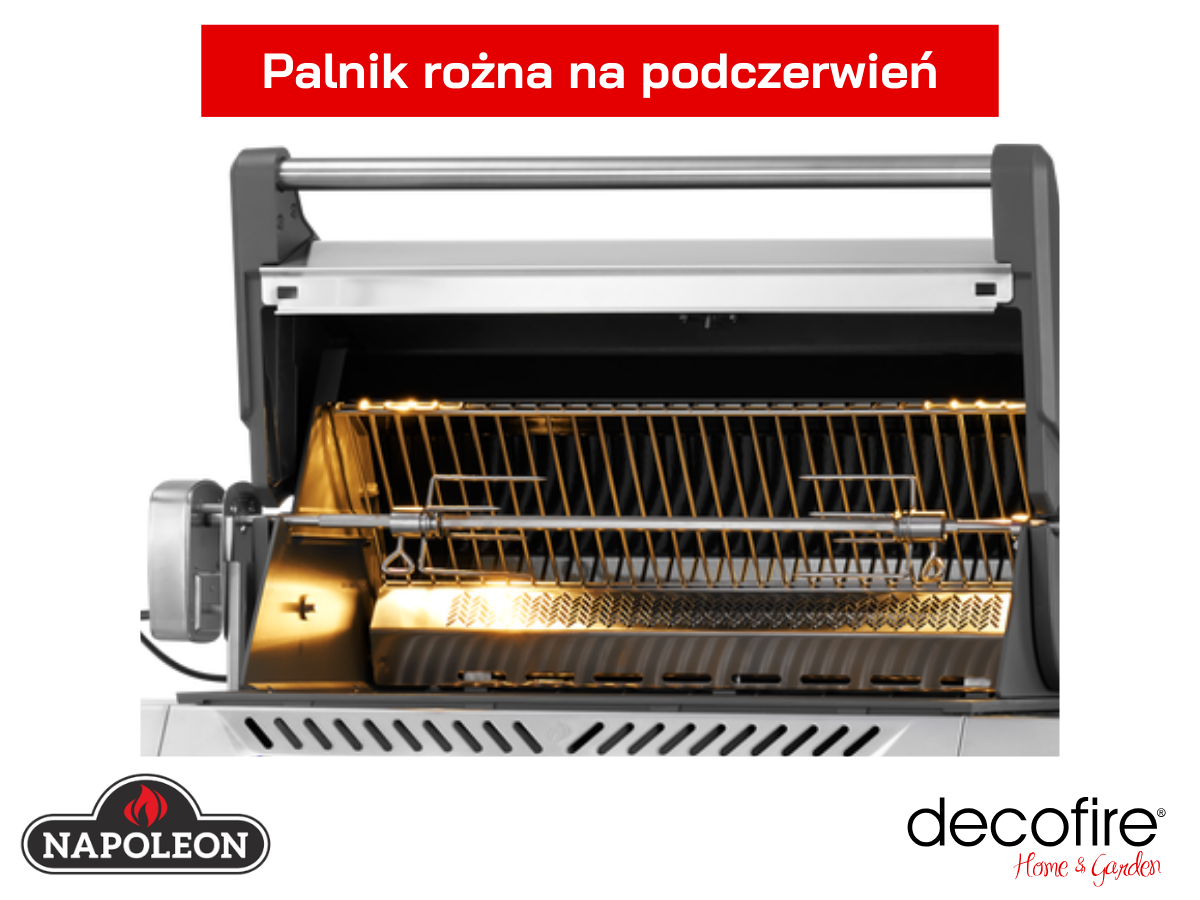 Tylny palnik rożna na podczerwień