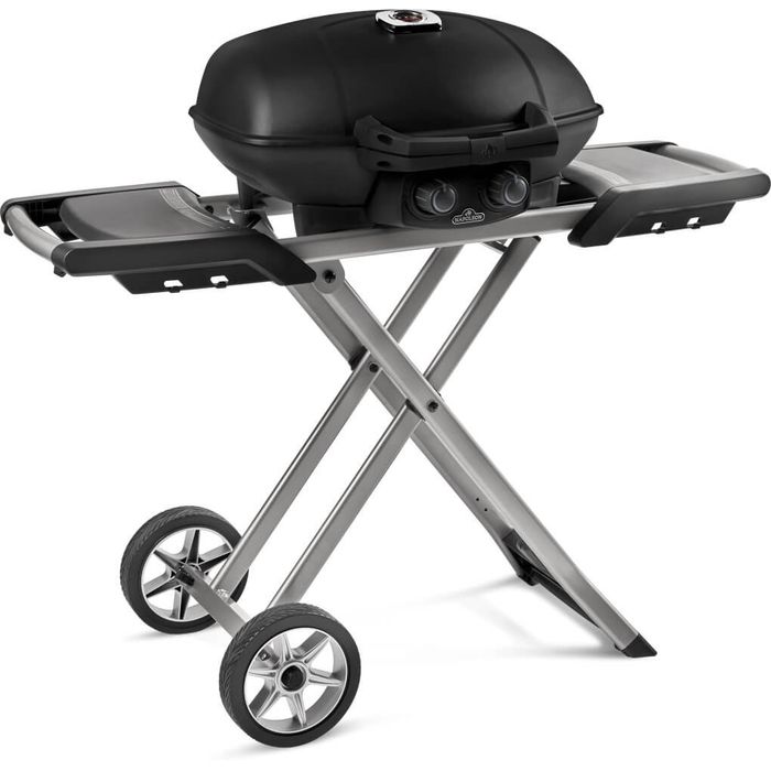 Grill przenośny gazowy Napoleon TravelQ 285X na kartusze z wózkiem nożycowym (TQ285X-BK-1-CE)
