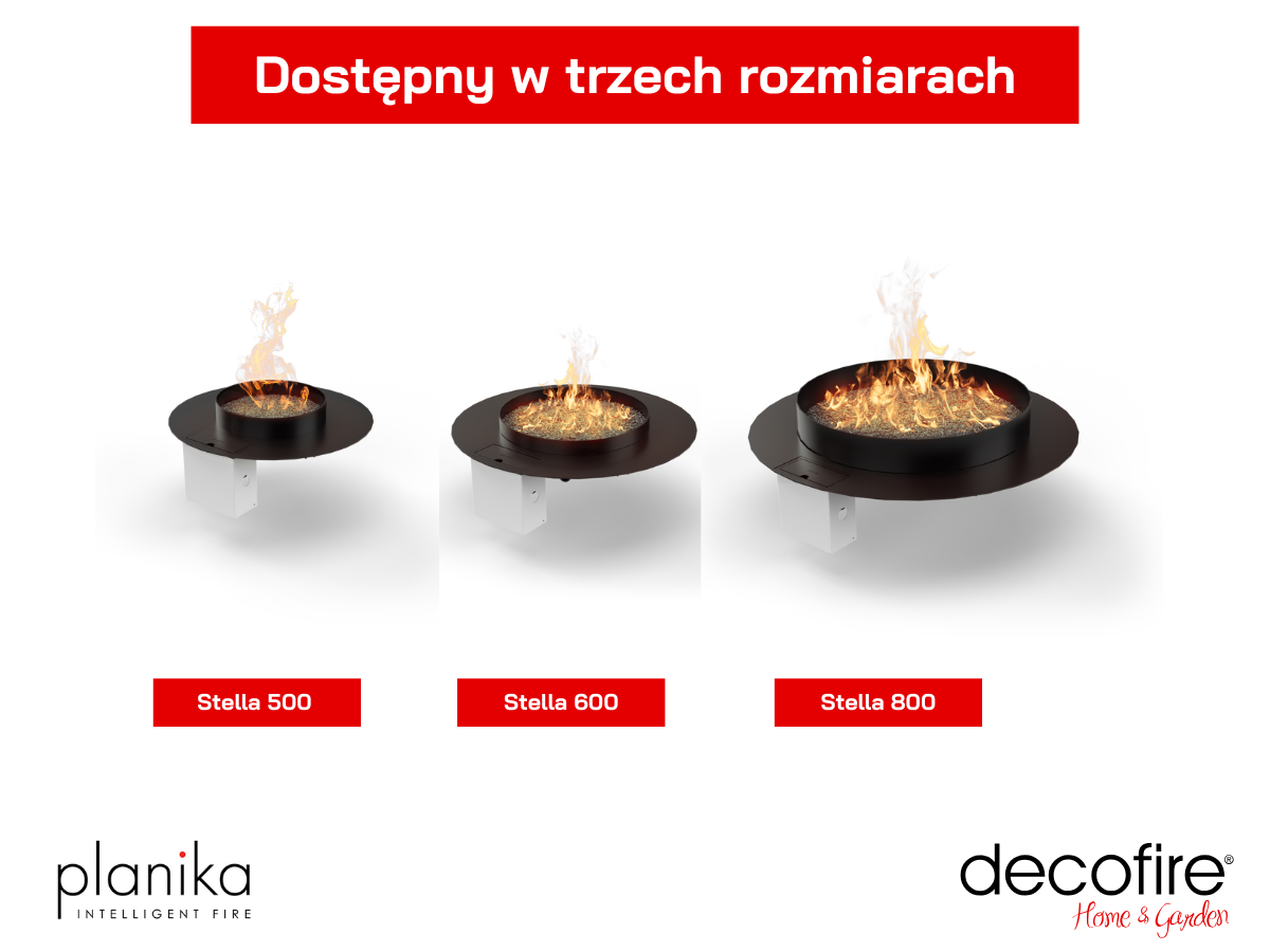 Dostępny w trzech rozmiarach