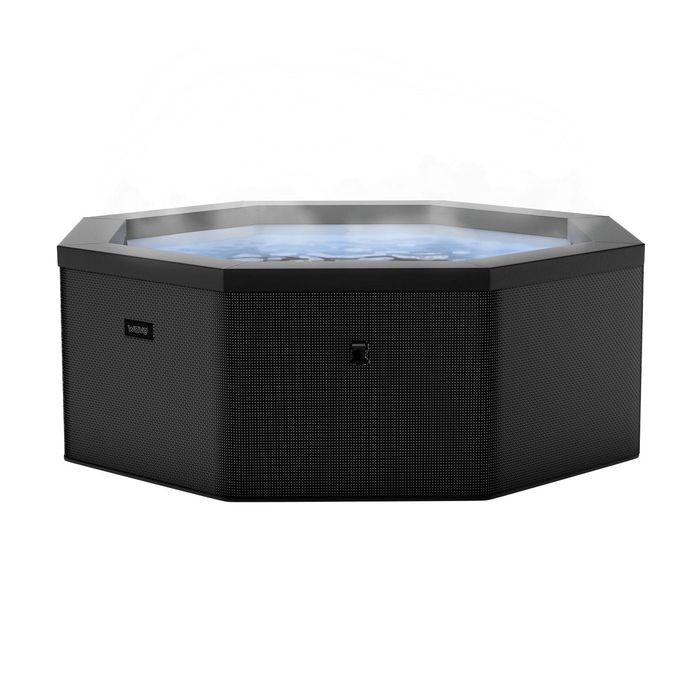 Jacuzzi ogrodowe sztywne Wave Como ośmiokątne węgiel czarny 6-osobowe