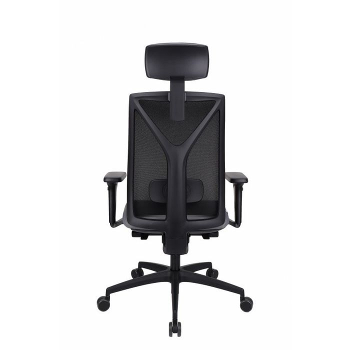 Fotel biurowy Grospol Valio BS HD black chrome tkanina Note - 12 kolorów