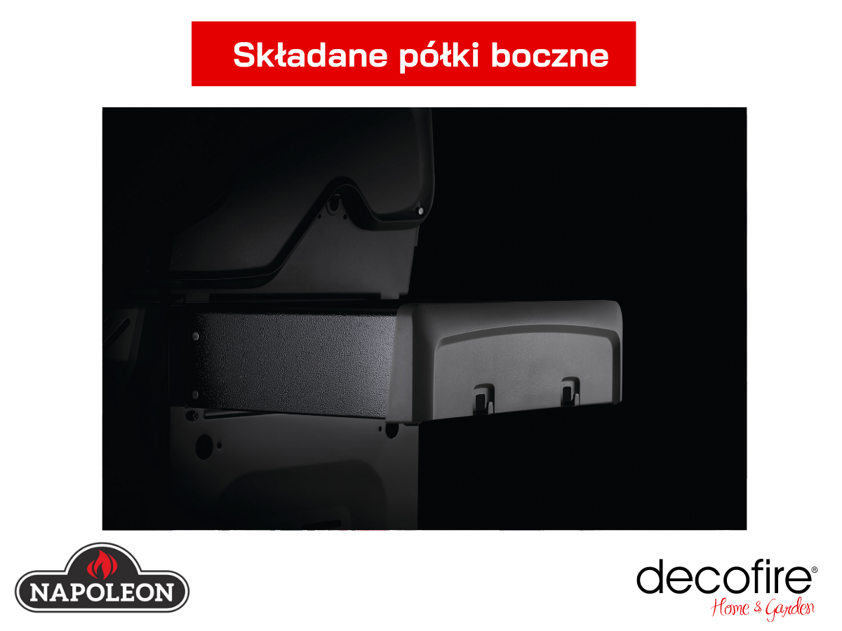 Składane półki boczne