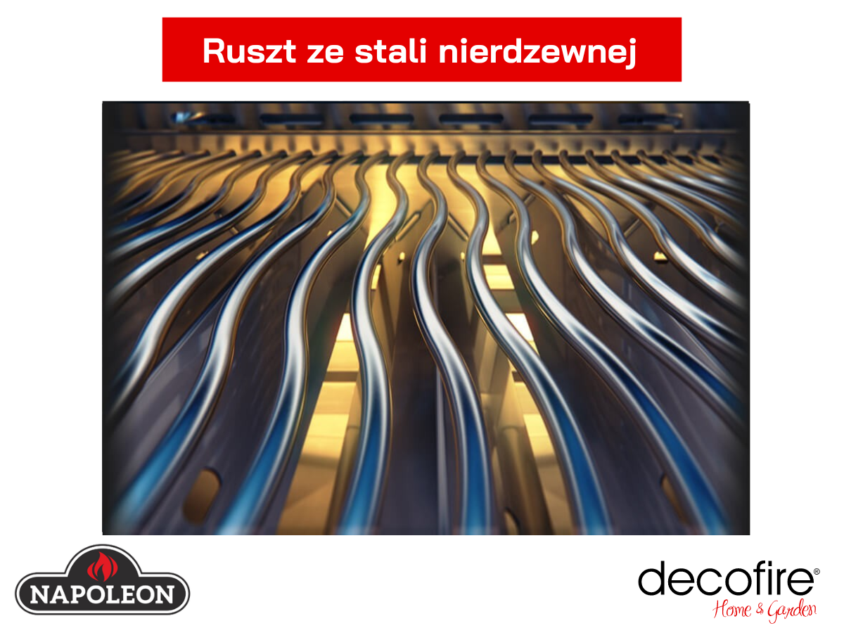 Perfekcyjnie wykonany ruszt ze stali nierdzewnej o grubości 7 mm