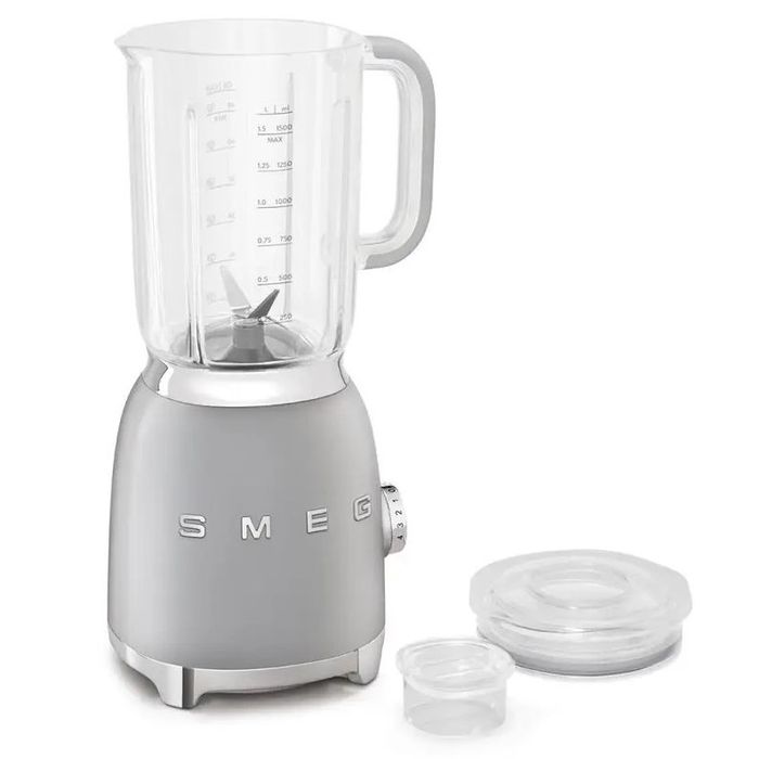 Blender kielichowy Smeg Srebrny (BLF01SVEU)