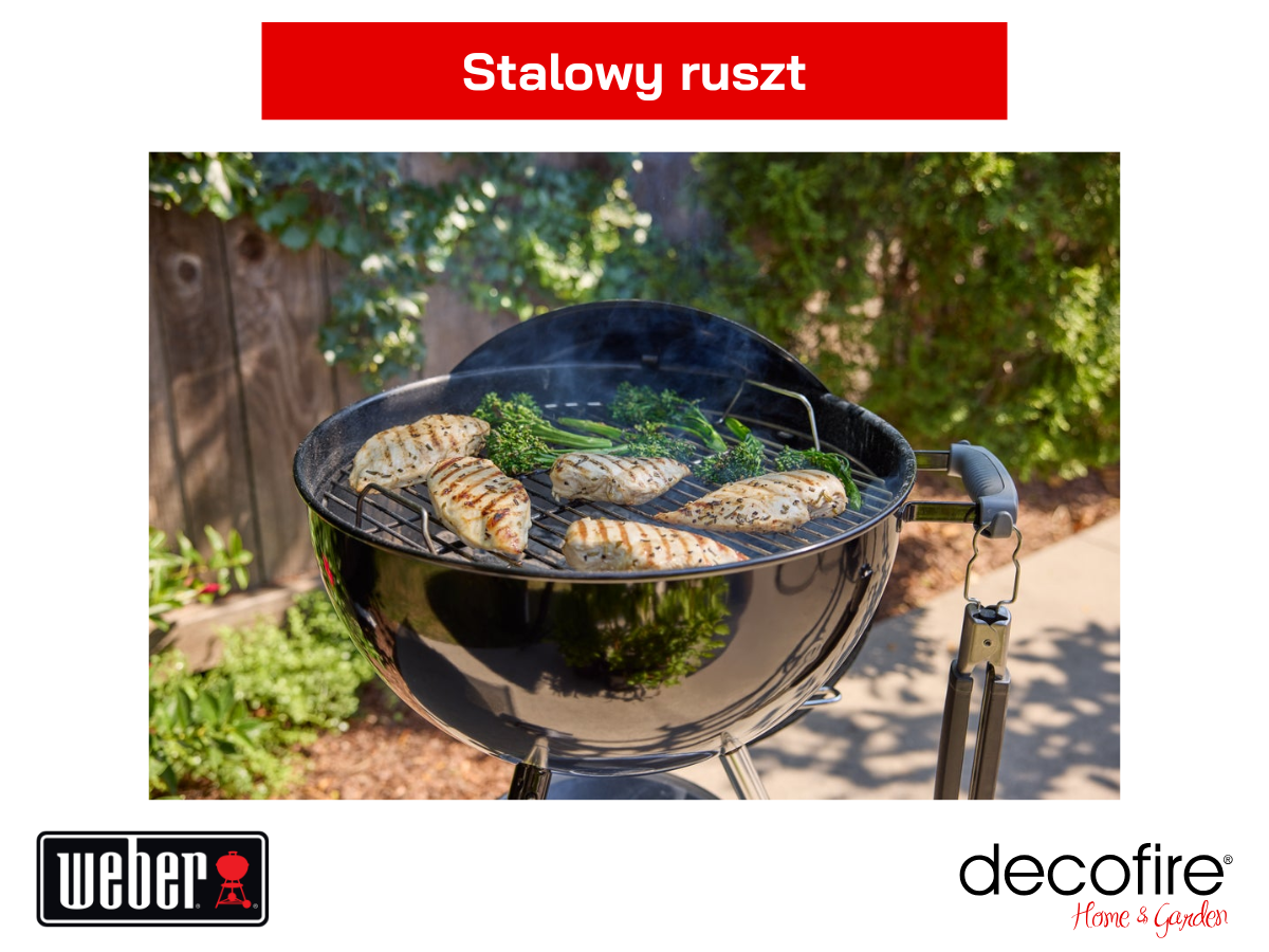 Grill węglowy Weber Original Kettle 47 cm – stalowy ruszt