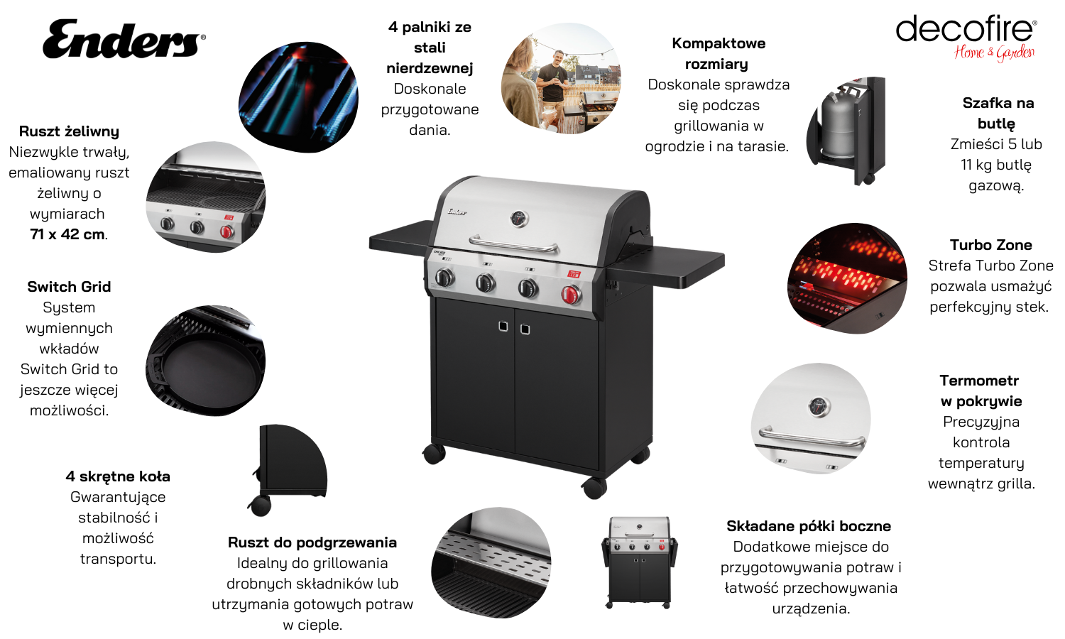 Grill gazowy Enders Chicago Next 4 R Turbo (893633)