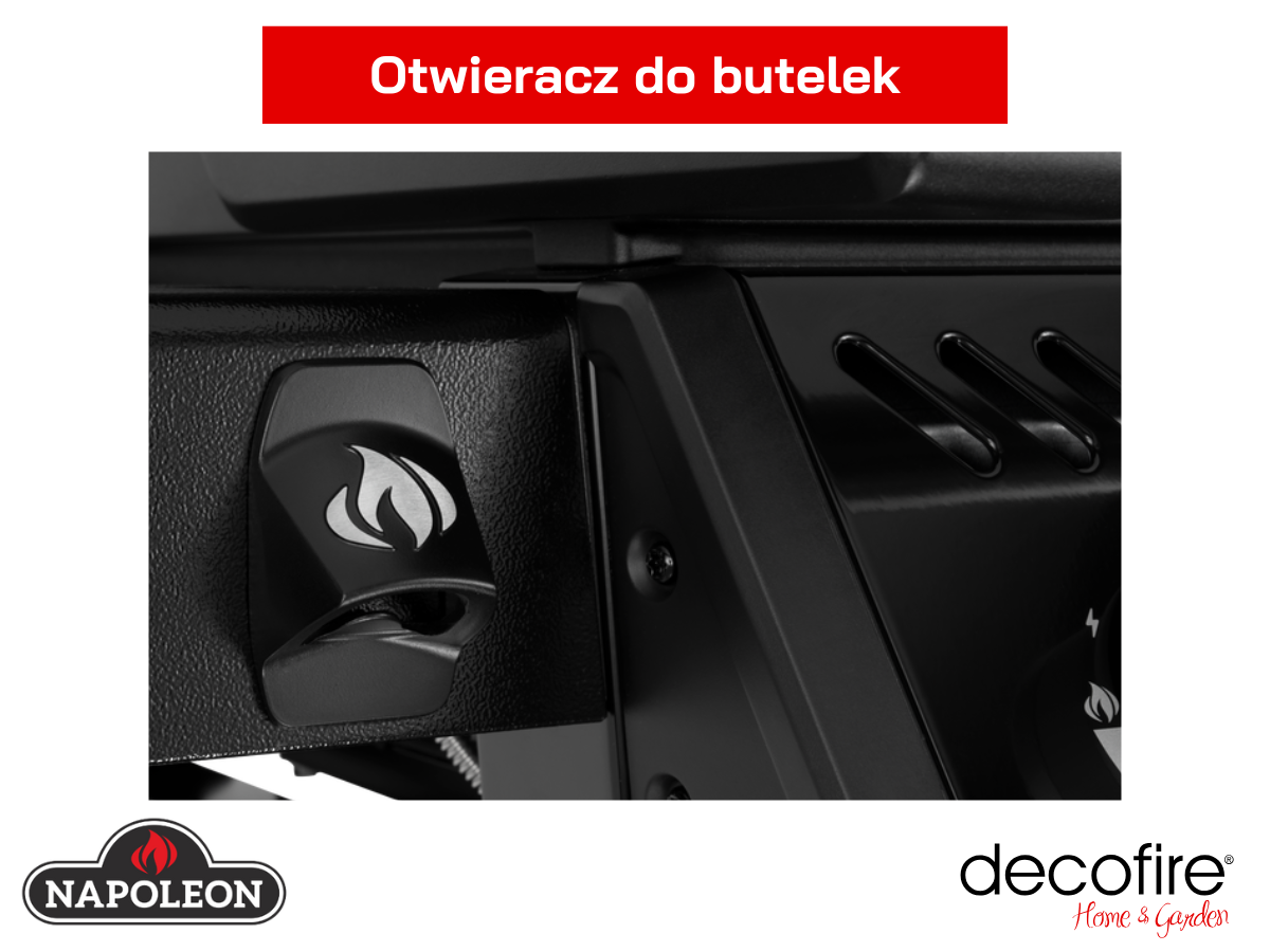 Otwieracz do butelek wbudowany w półkę boczną