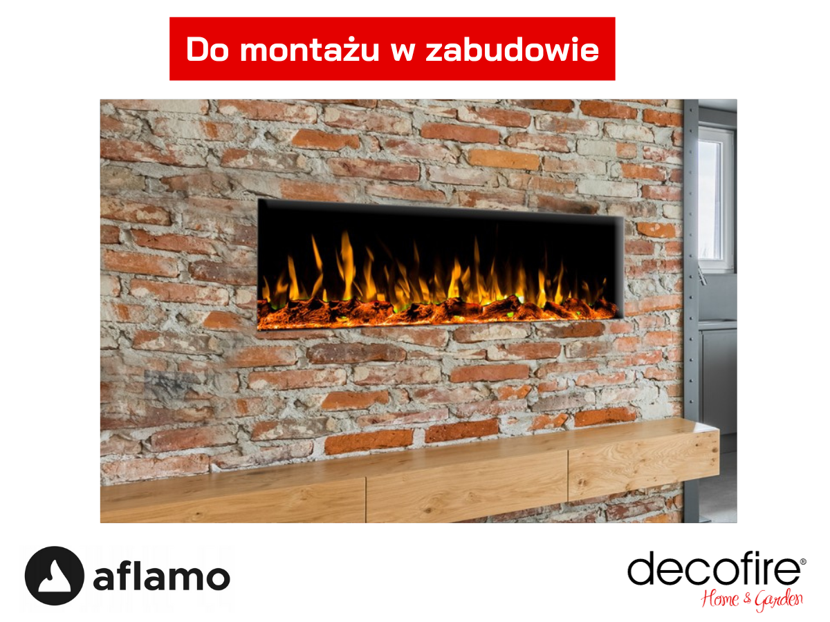 Kominek elektryczny Aflamo Diamond do montażu w zabudowie