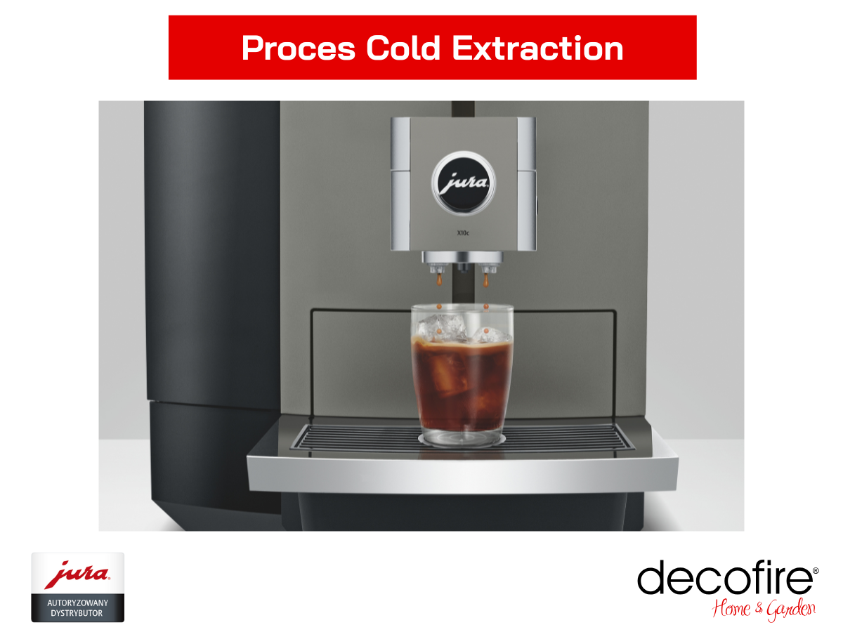 Ekspres do kawy Jura X10c Dark Inox z procesem Cold Extraction