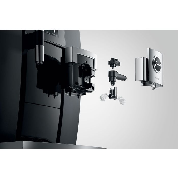 Ekspres do kawy Jura GIGA X8 Aluminium Black (EB) (15566) wylewka - budowa
