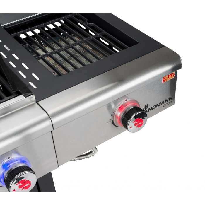 Grill gazowy Landmann Triton maxX PTS 3.1 czarny z palnikiem na podczerwień (12946)