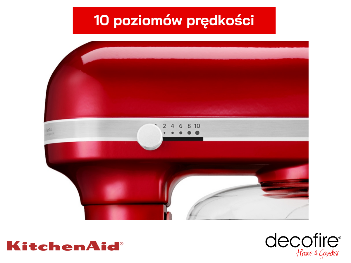 atutem modelu 5KSM7580XEER jest możliwość regulacji poziomu prędkości