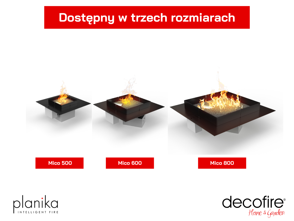 Dostępny w trzech rozmiarach