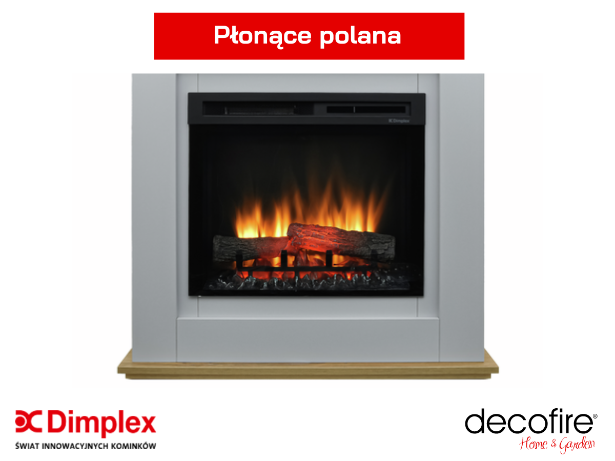 Dimplex kominek elektryczny Prime – płonące polana