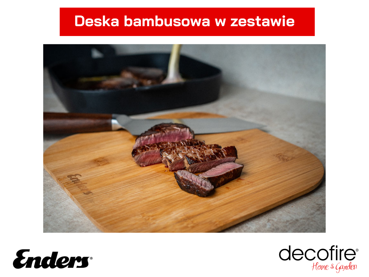 Praktyczna deska bambusowa w zestawie